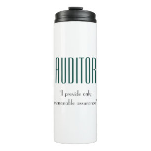 "Auditor: Ik verstrek alleen redelijke zekerheid" Thermosbeker