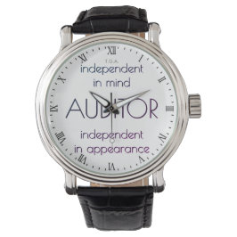 "Auditor: Independent in Mind & Vormgeving" Horloge