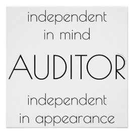 "Auditor: Independent in Mind & Vormgeving" Poster
