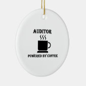 "Auditor" Powered by Coffee Keramisch Ornament (Rechts)