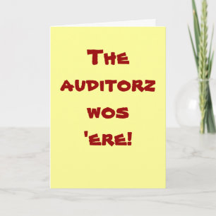 Auditor   Thank You   Auditing Graffiti Slogan Bedankkaart