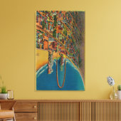 Auditorium, strand en regenboogpier canvas afdruk (Insitu (Woonkamer))