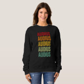 Audius Crypto Regenboogtekst Trui (Voorkant volledig)