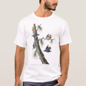 Audobon White-Breasted Nuthatch (zwart afgedekt) T-shirt (Voorkant)