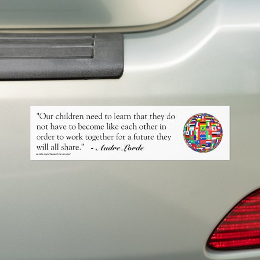 Audre Lorde Quote Bumpersticker (Op auto)