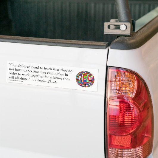 Audre Lorde Quote Bumpersticker (Op Truck)