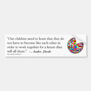 Audre Lorde Quote Bumpersticker