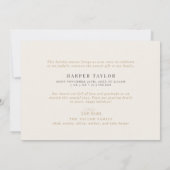 AUDREY Gold Schattigee Kerst Kaart Geboorteaankond (Achterkant)