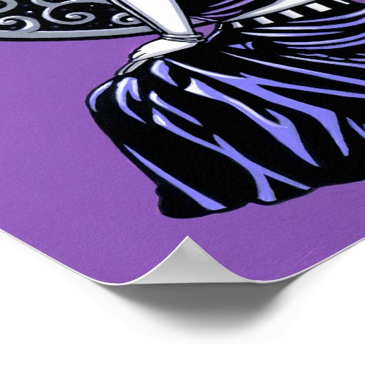 "Audrey" Gothic Victoriaans Fairy Poster (Hoek)