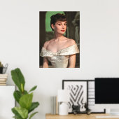 Audrey Hepburn –  Hollywood-icoon Poster (Thuiskantoor)