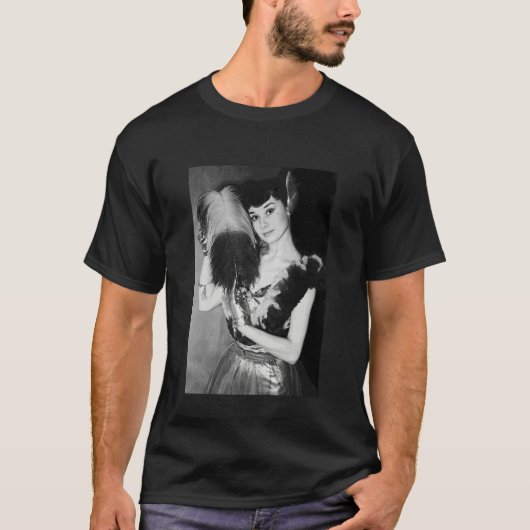 Audrey Hepburn Model Honoria Plesch David De Bethe T-shirt (Voorkant)