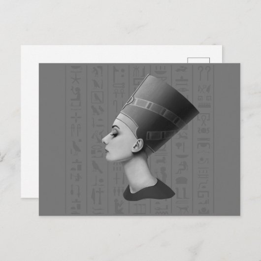 Audrey Hepburn Nefertiti Briefkaart (Voorkant / Achterkant)
