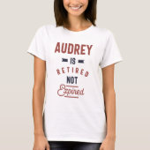 Audrey is niet uitgehaald t-shirt (Voorkant)