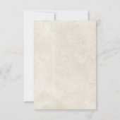 Audrey Jeanne Peacock Feather Black Damask Invite Kaart (Achterkant)