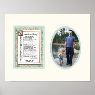 Audrey Jeanne's loopje met me Papa Poem Foto Poster