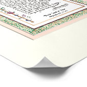 Audrey Jeanne's loopje met mij Papa Pink Girl Foto Poster (Hoek)