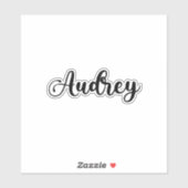Audrey Name - Handgeschreven kalligrafie Sticker (Vel)