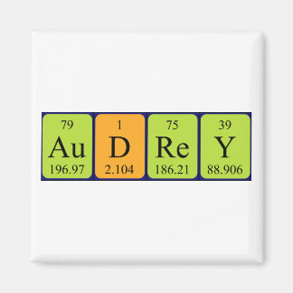 Audrey periodieke table name magnet