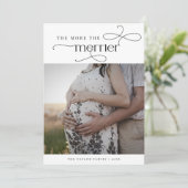 AUDREY Vintage Kerst Zwangerschapsaankondiging Feestdagenkaart (Staand voorkant)