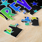 "AUDREY" voornaam, geun "HAPPY BIRTHDAY" Legpuzzel (Zijkant)