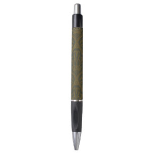 Audsley Vintage Goud Lily Kroon Green Damast Kunst Pen