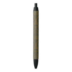 Audsley Vintage Goud Lily Kroon Green Damast Kunst Zwarte Inkt Pen