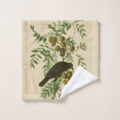 Audubon American Crow Black Bird Bad Handdoek (Wasdoekje)