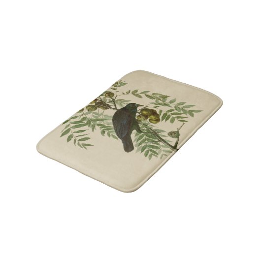 Audubon American Crow Black Bird Badmat (Gekanteld)