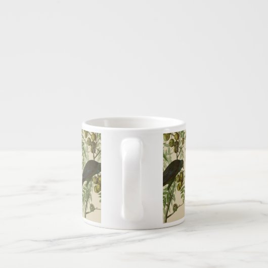 Audubon American Crow Black Bird Espresso Kop (Achterkant)