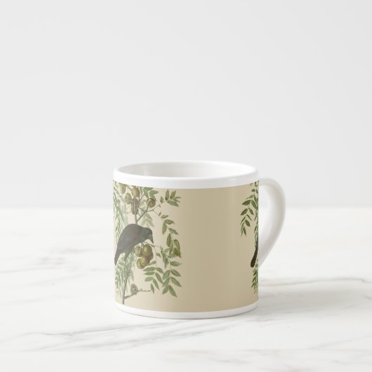 Audubon American Crow Black Bird Espresso Kop (Voorkant rechts)