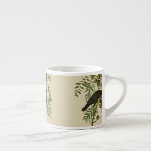 Audubon American Crow Black Bird Espresso Kop (Rechts)