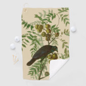 Audubon American Crow Black Bird Golfhanddoek (Insitu)