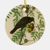 Audubon American Crow Black Bird Keramisch Ornament (Voorkant)