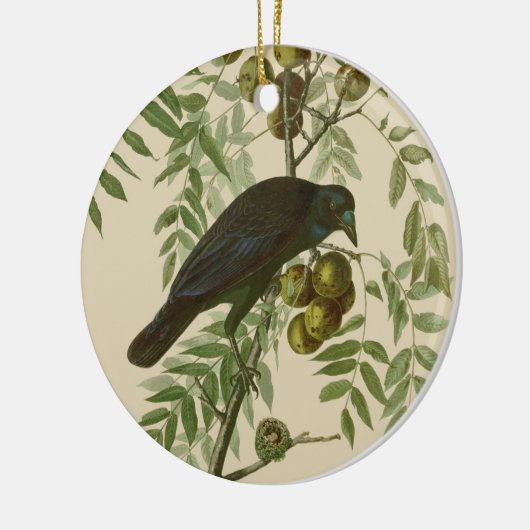 Audubon American Crow Black Bird Keramisch Ornament (Links)