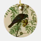 Audubon American Crow Black Bird Keramisch Ornament (Achterkant)