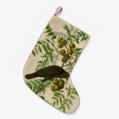 Audubon American Crow Black Bird Kleine Kerstsok (Voorkant (Hangend))