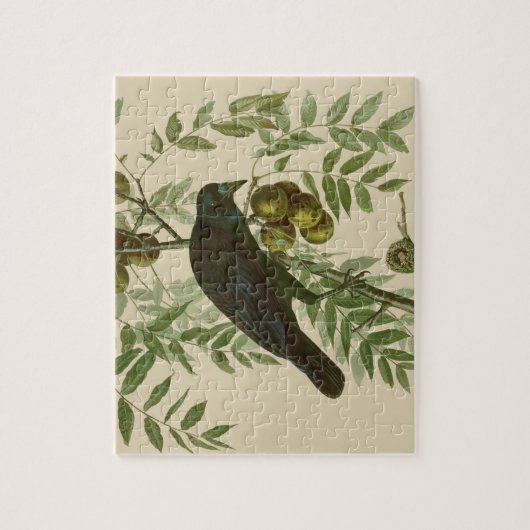 Audubon American Crow Black Bird Legpuzzel (Verticaal)