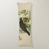 Audubon American Crow Black Bird Lichaamskussen (Voorkant Verticaal)