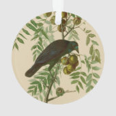 Audubon American Crow Black Bird Ornament (achterkant)