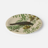 Audubon American Crow Black Bird Papieren Bordje (Gekanteld)