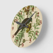 Audubon American Crow Black Bird Ronde Klok (Hoek)
