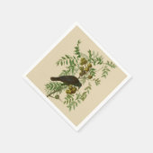 Audubon American Crow Black Bird Servet (Hoek)
