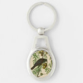 Audubon American Crow Black Bird Sleutelhanger (Voorkant)