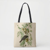 Audubon American Crow Black Bird Tote Bag (Voorkant)