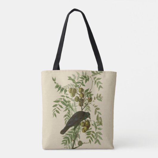 Audubon American Crow Black Bird Tote Bag (Achterkant)