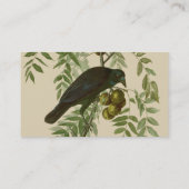 Audubon American Crow Black Bird Visitekaartje (Achterkant)