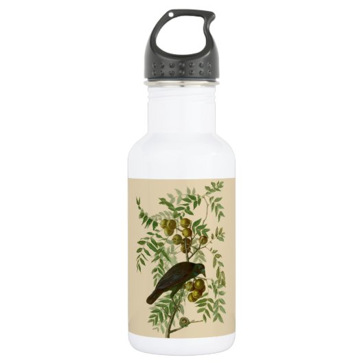 Audubon American Crow Black Bird Waterfles (Voorkant)