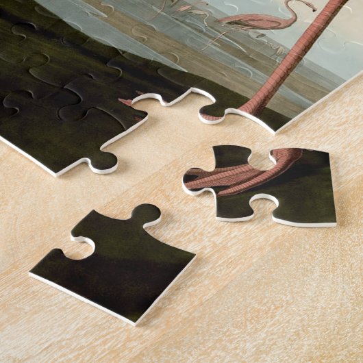 Audubon American Flamingo Legpuzzel (Zijkant)