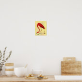 Audubon American Flamingo Painting Poster (Keuken)