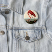 Audubon American Flamingo Ronde Button 5,7 Cm (In situ)